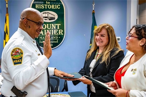 Newly sworn in Assistant Chief of Police