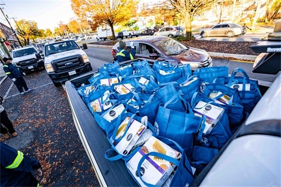 Thanksgiving Basket Distribution