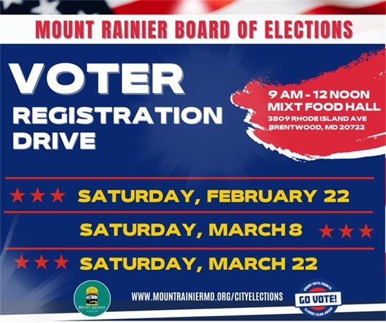 Voter Registration Drive Schedule