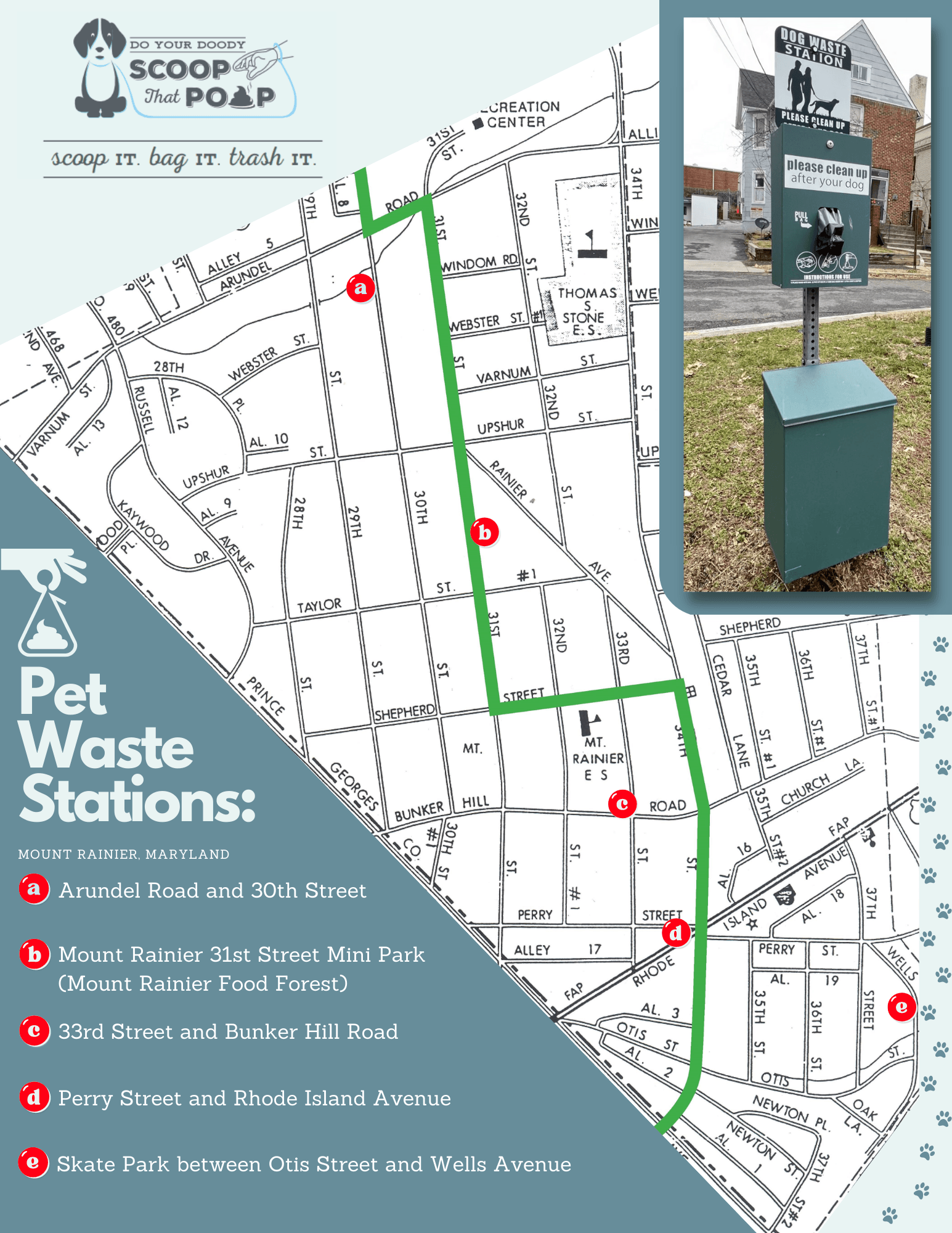 Pet Waste Stations Map
